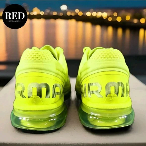 Nike Air Max 2013 Volt Yellow Black Shoes HF3660-700 - Men's Size 8.5 - Picture 5 of 14